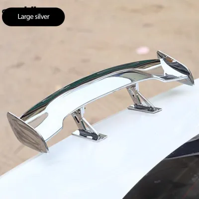 iriisy Universal Car Mini Tail Wing Carbon Fiber Look Mini Modified Tail Wings Model Auto Rear Spoiler Decoration Car Accessories