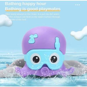 Mainan Anak Gurita Cumi Kepiting Crab Cumi Octopus  Bath Toys Move Sprayed Octopus