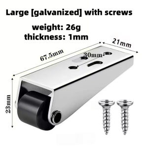10PcsDurable Metal Furniture Silent Side Mounted Directional Roller Multifunction Door Support Moving