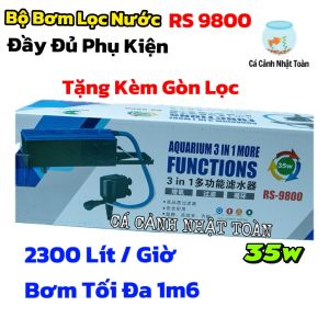BỘ BƠM LỌC HỒ CÁ NON BỘ RS9800 RS ELECTRICAL (TẶNG GÒN LỌC)