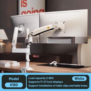 [SG] NORTH BAYOU H180 Monitor Stand/Dual Robotic Arm Computer Stand/17-27Inch/PC Laptop Stand