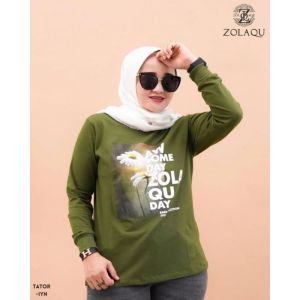 KAOS LENGAN PANJANG ZOLAQU WANITA TERBARU KAOS ZOLAQU PREMIUM BISA BAYAR DI TEMPAT