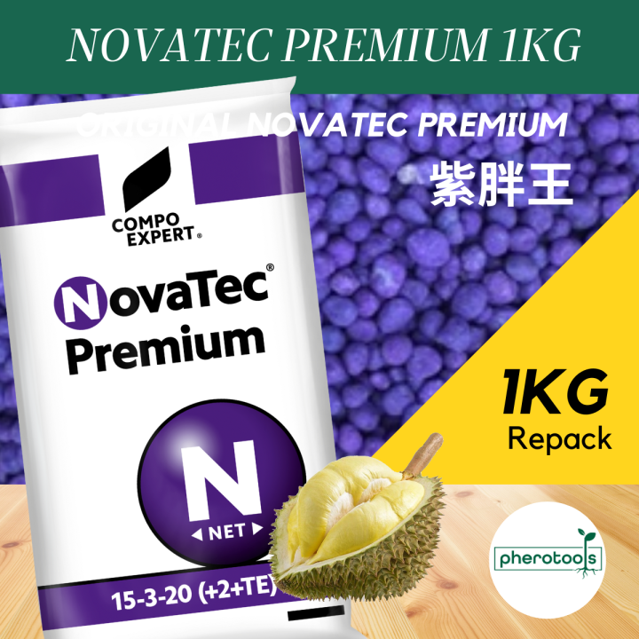 Pherotools NOVATEC Premium 15-3-20(+2+TE) (1KG) REPACK Fertilizer Baja  Bunga Baja Buah | Lazada