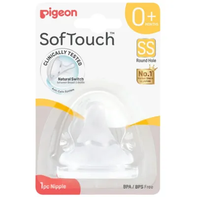 Pigeon SofTouch™ Nipple - S / M / L / LL / LLL | Single / Twin Pack