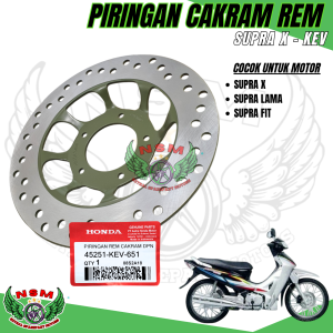 Paket 3 item piringan depan supra x + kampas rem depan + belakang supra fit / Supra lama