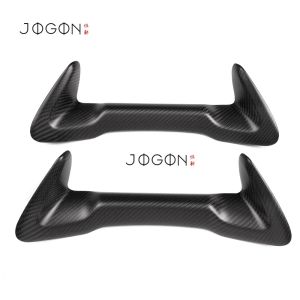 Cornerr 2PCS DRY Carbon Fiber Car Interior Seat Headrest Plaque Frame Cover Trim Accessories For Toyota GR Corolla 2023 2024 2025 K6R8Z