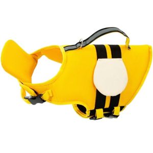 PERNEAKY Adjustable Sport Puppy In Pool Beach Lake Float Pet Rescue Vest Dog Swimming Suit Pet Life Vest Dog Life Jacket Dog Clothes
