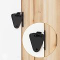 Barn Door Latch Lock Black Privacy Latch Lock for Sliding Door Work for Pocket Doors Garage and Shed Wood Glass Gates p008c. 