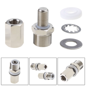 3/8 "x 24 Stud CB gắn kết để 239 Bộ chuyển đổi phù hợp với 1/2" lỗ bằng đồng mạ crôm nặng cho vô tuyến nghiệp dư CB