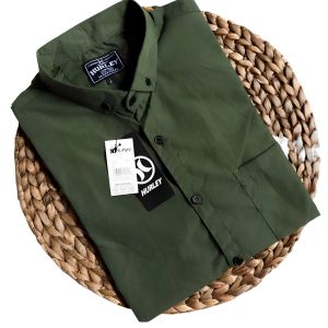 Baju Kemeja Polos Pria Dewasa Lengan Pendek Katun Kasual Formal Santai Hitam Putih Jumbo