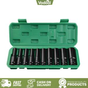 [VSC] 1/2 Inch Extended Electric Wrench Socket Set Deep Socket Set Hexagonal 8-24mm /8-32mm with Storage Box Air Pneumatic Repair Tool