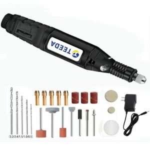 Eshp 2 Mini Electric Grinder Drill Set 12V DC Grinding Power Tools for Milling Cutting Polishing