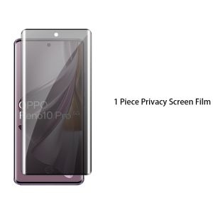 For OPPO Reno 10 Pro Plus Pro+ Reno10 10Pro+ 5G 2023 Curved Private Tempered Glass Full Cover Screen Protector Protective Anti Peek Privacy Film 9H Hardnes Anti Scratch