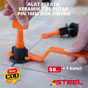 Alat Perata Pasang Keramik Granit Spacer 15 mm Asteel Reusable Tile Leveling Tipe Putar