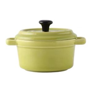 CHENJIE ป้องกันการไหม้ ชามอาหารเช้าเซรามิก หูที่ห้อย 200มล ชามครีมบรูเล่ ของใช้ในครัว ทนทานต่ออุณหภูมิสูง ชามซุปหัวหอมฝรั่งเศส ครัวเรือน