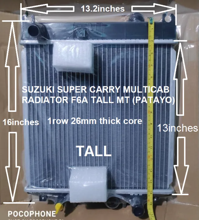 F6a Radiator SUZUKI SUPER CARRY SCRUM MULTICAB RADIATOR F6A TALL MT (PATAYO) | Lazada PH