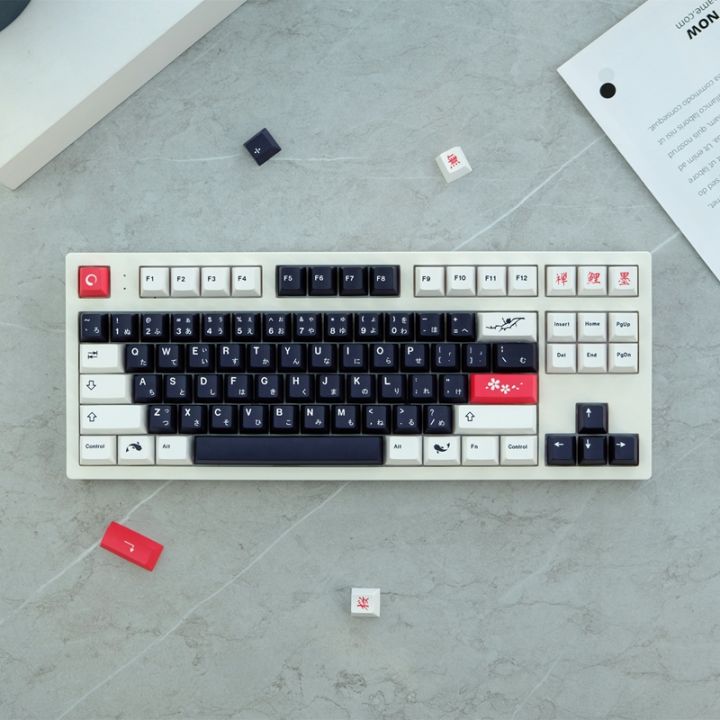 GMK Sumi Keycap 129 Phím Cherry Hồ Sơ PBT Năm-Hai Mặt Thăng Hoa Keycaps ...