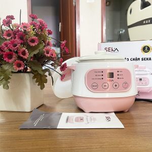 Miễn phí vận chuyển Nồi Hầm Cháo Chậm Cho Bé SEKA GT69 -dung tích 2 lit-1 lit Nồi Nấu Cháo Hấp Cách Thủy nồi hầm đa năng nồi hầm sekaHàng chính hãng Dung tích 2 lít- 1 lít tự động ngắt điện tiết kiệm năng lượng BH 1 NĂM