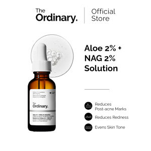 The Ordinary Aloe 2% + NAG 2% Solution - 30mL | Soothing Lightweight Serum Post-Acne Skin