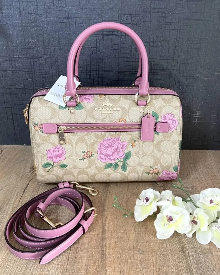 Coach prairie sale satchel rose print