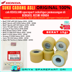 Roller Beat fi Original Roller Honda Beat pop Ori Roller Beat street Original Roller Beat esp new Original K44 Roller Scoopy esp Roller Vario 110 fi esp Asli AHM Original HONDA GENUINE PART