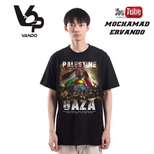 Kaos Bela Palestine Gaza Lengan Pendek Dakwah Islami Save Gaza Fredom Palestine Combed 30s
