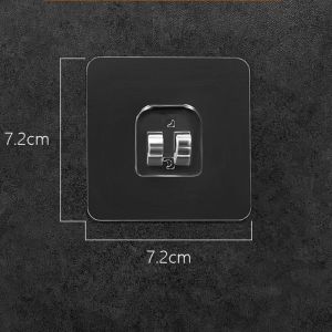 ตะขอแขวนผนังแบบใสไม่ต้องเจาะ 30 ชิ้น / ตะขอแบบมีกาวในตัวที่แข็งแรง / ที่แขวนเก็บของหนักในครัวและห้องน้ำ