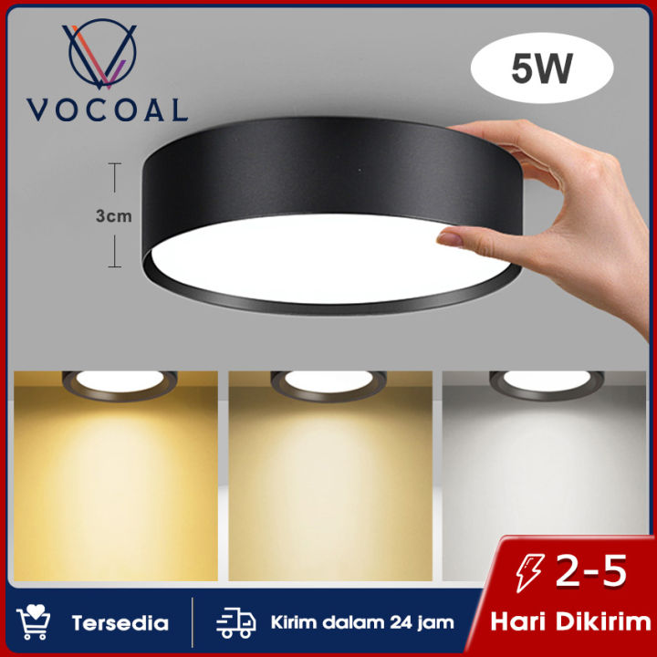 Vocoal LED Downlight 5W 12W Lampu Plafon Rumah Indoor Wall Lampu Stair ...