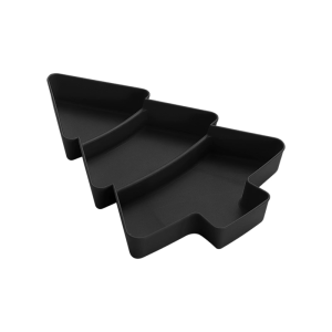 Sturdy Plastic Candy Tray Christmas Tree Serving Dish for Holiday Gatherings and Nut Storage