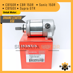 Motor Stater Kualitas Original Honda K56 Dinamo Starter CB150R  CB150X CBR 150R Sonic 150R Supra GTR Dynamo Asli Ori AHM