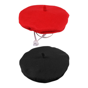 Stylish Pet Beret Hat Headgear From Soft Fabric For Cats And Small Dogs Photo Ready Design