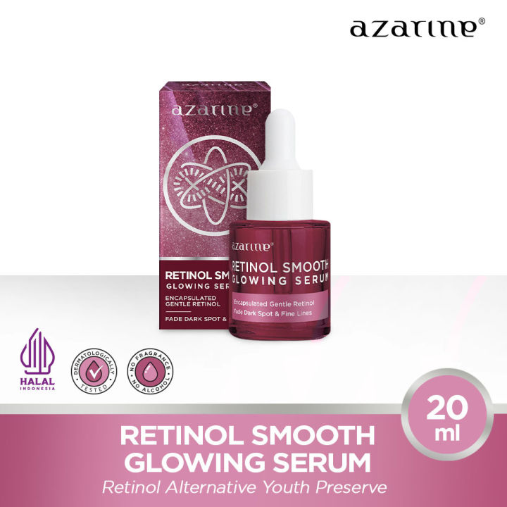Azarine Retinol Smooth Glowing Serum 20 ml | Serum Anti Penuaan Dini
