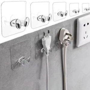 【5PCS】Multi-Function Self-Adhesive Wall Hook & Power Cord Holder