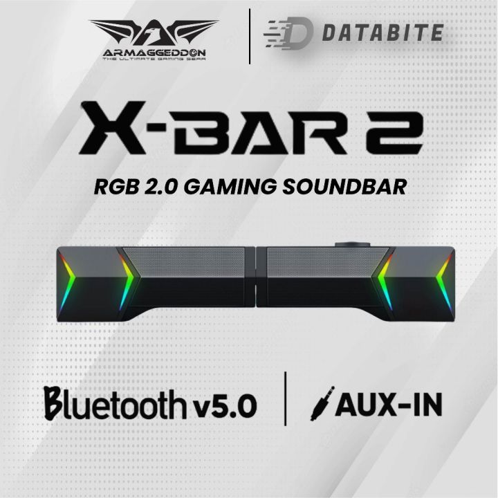 Armaggeddon Gaming Soundbar XBAR 2 Detachable Gaming Stereo Soundbar