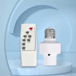 Colokan Lampu Bohlam E26 E27 Wireless Remote 40W