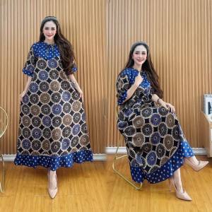 Daster Wanita Remaja Kekinian Daster Klok Corona Biru