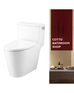 COTTO C103017 สุขภัณฑ์ แบบชิ้นเดียว 3/4.8 ลิตร รุ่น COVE 45