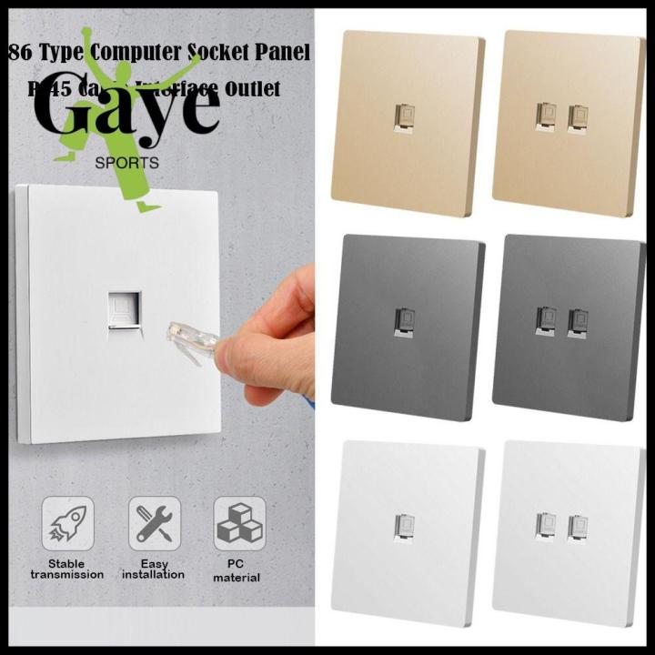 GS CAT6 86 Type Computer Interface Socket Wall Switch Network Socket ...