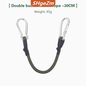 [COD] SHgeZm Dây thun Carabiner 30 60 90 120cm dây buộc hành lý cắm trại ngoài trời dây phơi quần áo Thiết bị cắm trại bền kéo dài đa chức năng