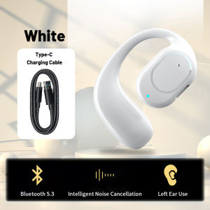 Wireless Bluetooth 5.3 Earphone Single Ear Hanging Ear Style Earplugs Ultra Long Battery Life Business Sports Headphones Earbuds With Microphone