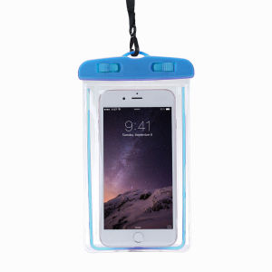 TRANSPARENT 30M UNIVERSAL LUMINUOS WATERPROOF BAG POUCH for Mobile Phone UNDERWATER Snorkeling Swimming Diving Holder Case