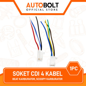Soket CDI 4 Kabel Beat Lama Scoopy Karburator Socket Cable Cop Karbu Carburator Carbu