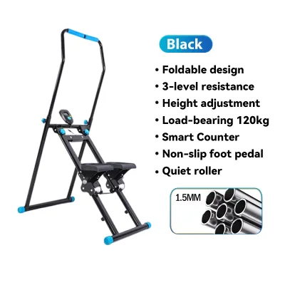 Situ climbing stepper fitness equipment Foldable Cardio Fitness Equipment Vertical Climbing Machine Stair master Climber Stepper 5 gear LED Multifunctional stair climbing machine