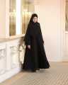 Baju Gamis Abaya Set Hijab Wanita Muslim Lebaran 2025 Bahan Ceruty Mix