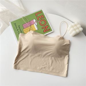 MOO B502 Tanktop korea seamless spaghetti strap tank top dalaman wanita pakaian bralette bra bh COD