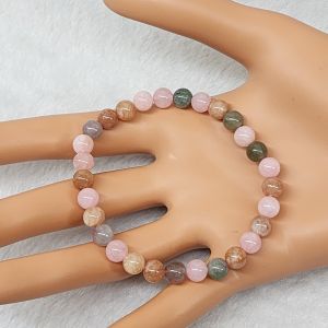 4151#天然阿拉善玛瑙水晶手链 Natural Alashan Agate Crystal Bracelet（健康 Health，安全 Safe） 天然水晶手链 Natural Crystal Bracelet