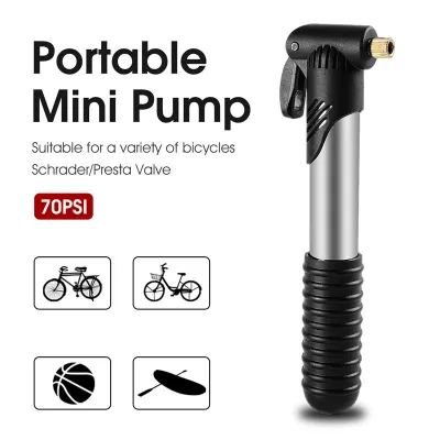 WEST BIKING Bơm Xe Đạp Mini Cầm Tay Bơm Không Khí Xe Đạp Đường Trường Van Presta & Schrader Bơm Không Khí Cầm Tay MTB Siêu Nhẹ Lốp Inflator Bơm