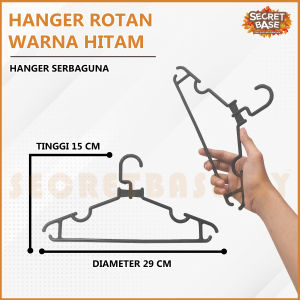 (ISI 6pcs) HANGER DASI - Gantungan Baju / Hanger Baju Pakaian Dewasa