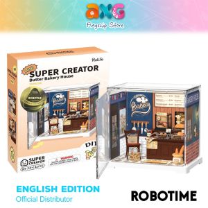 Robotime Rolife Super Creator Mini Butter Bakery House (DWS03B) Plastic DIY Miniature House