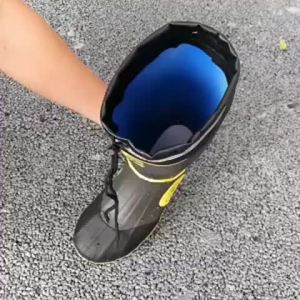 《1120》Giày bảo hộ nam chống nước chống mưa đầu thép và đế thép chất lượng tốt chất liệu dày giày bảo hộ bền với đệm